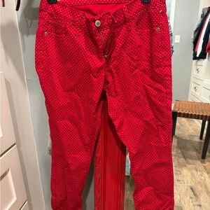 Old Navy Red Rockstar Pants